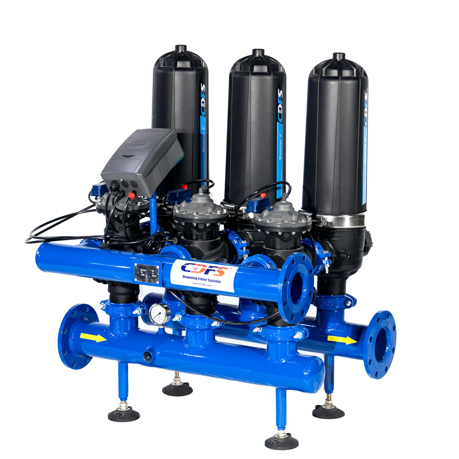 Awtomatikong disc filter na may carbon steel pipe